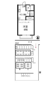 エスポワール都ⅠAの間取り画像
