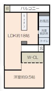 幸和マンションの間取り画像