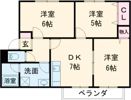 パセオみささぎA棟の間取り画像
