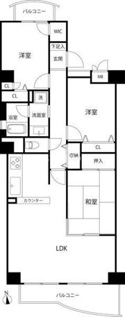 ブルームライフ向ヶ丘遊園の間取り画像
