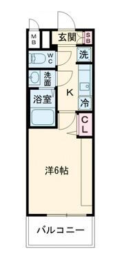 プレサンス桜川グロワールの間取り画像