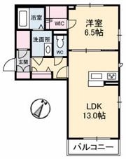 シャーメゾン新山口の間取り画像