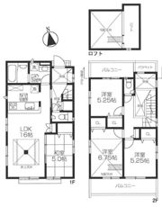 BLOOMING MAISON立川市西砂町2号棟の間取り画像