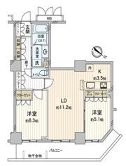 ライブタワー武蔵浦和の間取り画像