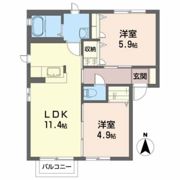 パステルコート 成田Eの間取り画像