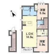 シャーメゾンラルーチェ台原の間取り画像
