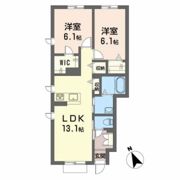シャーメゾン 五所川原の間取り画像