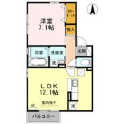 Dーroomグッチ Ⅴの間取り画像