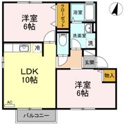 グリーンコート B棟の間取り画像