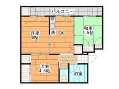 葛原東ハイツの間取り画像