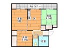 葛原東ハイツの間取り画像