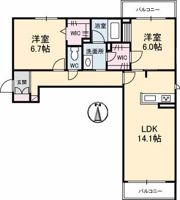 グランヴェール辰巳の間取り画像