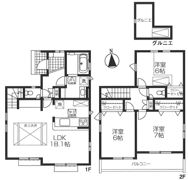 BLOOMING MAISONあきる野市下代継1号棟の間取り画像