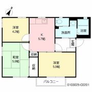サンヴィレッジ C棟の間取り画像