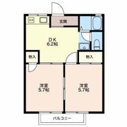 ロイヤル朝日 B棟の間取り画像