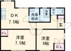広兼貸家左奥の間取り画像