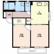 ボナール華Aの間取り画像