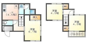 ワイハウス木太町の間取り画像