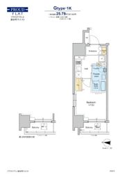 プラウドフラット錦糸町ウエストの間取り画像