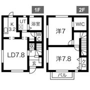 ブルックスタウンD棟の間取り画像