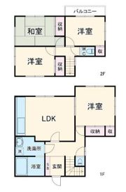 熊谷市上中条戸建の間取り画像
