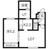 ヴェルテュ南平岸の間取り画像