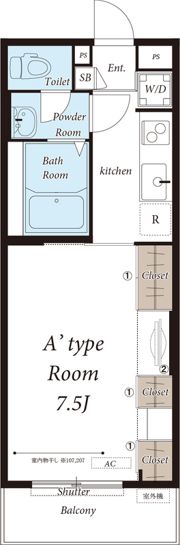 リブリ・Creciaの間取り画像