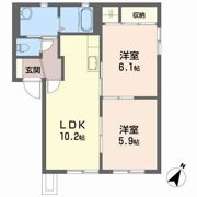 メゾンドブライトン Aの間取り画像