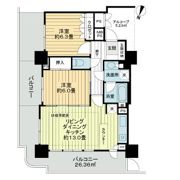 ライオンズステージ府中シティタワーの間取り画像