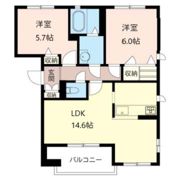 ヤマワヒルズ Aの間取り画像