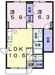 リファインドBの間取り画像