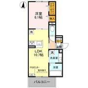 GRAMM六地蔵C棟の間取り画像