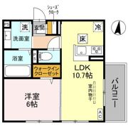 GRAMM六地蔵B棟の間取り画像