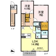フォンテーヌ金倉 C棟の間取り画像