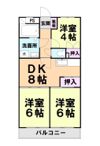 ピュアコート大野城の間取り画像