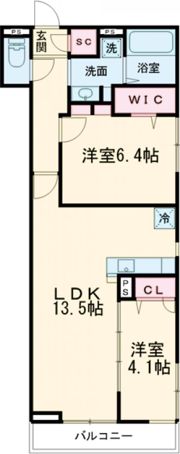 グランカーサ清滝の間取り画像