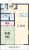 勝田コーポラスAの間取り画像