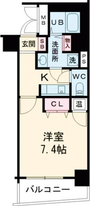 アスヴェル神戸元町の間取り画像