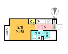 クリスタルレジデンス立川の間取り画像