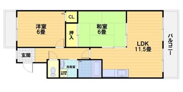 スカイロード吉祥院の間取り画像