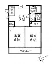 カルチェ佐川の間取り画像
