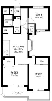 PALWISH三鷹の間取り画像