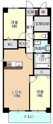 スペランツァ瀬古東の間取り画像
