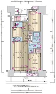 プレサンス名駅南ブリエの間取り画像