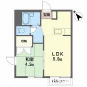 パークサイド古城 Bの間取り画像