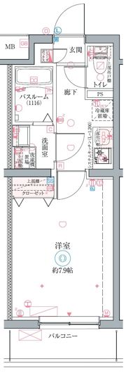 クレヴィスタ立石Ⅱの間取り画像