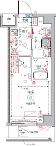 クレヴィスタ横浜矢向の間取り画像