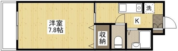 ビラージュ江波西の間取り画像