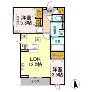 フィオレンテ 長町南の間取り画像