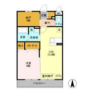 プランドール谷中 Aの間取り画像